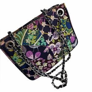 Vera Bradley floral chain shoulder bag purse handbag